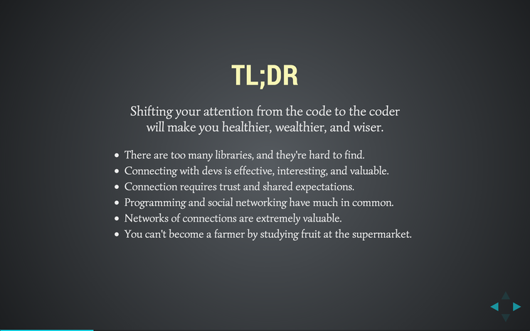 Slide: tl;dr