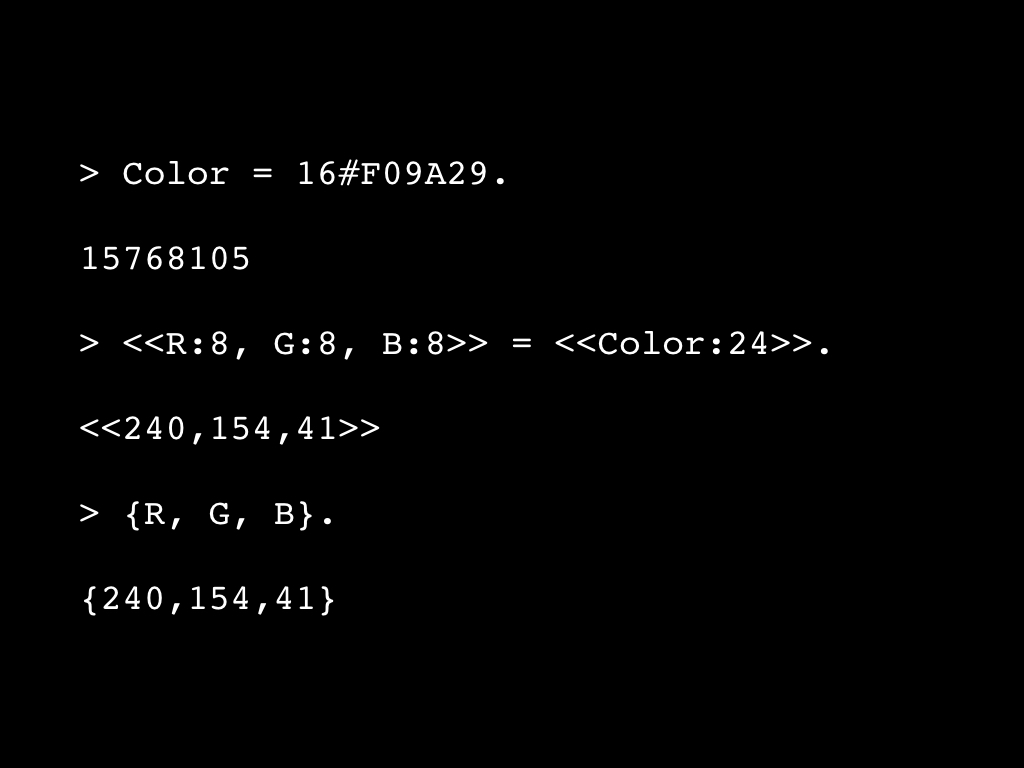 Slide: Binary pattern matching.