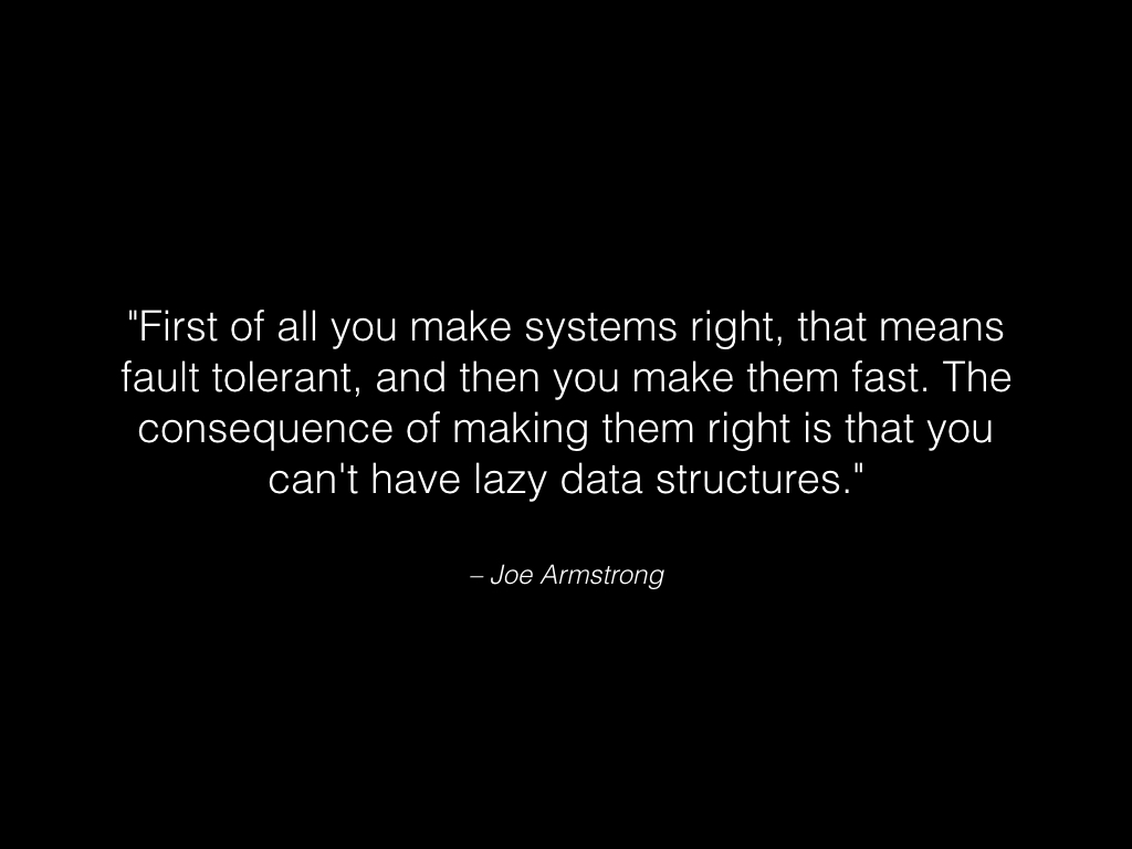 Slide: First, make systems right.