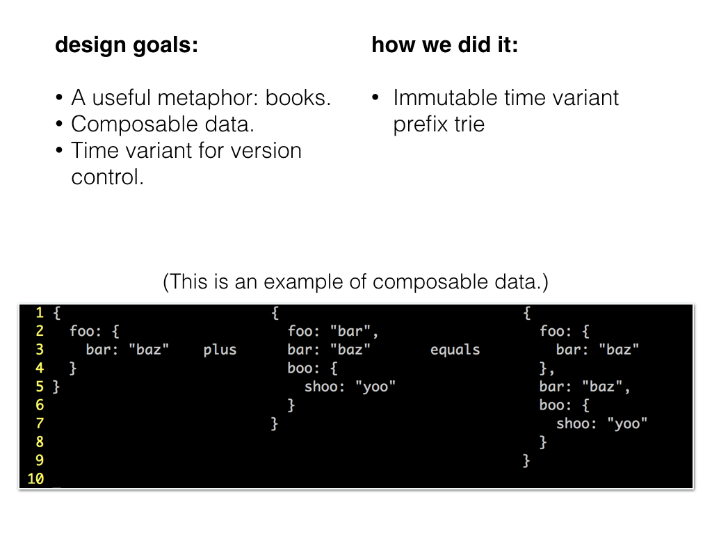 Slide: Design goals #3