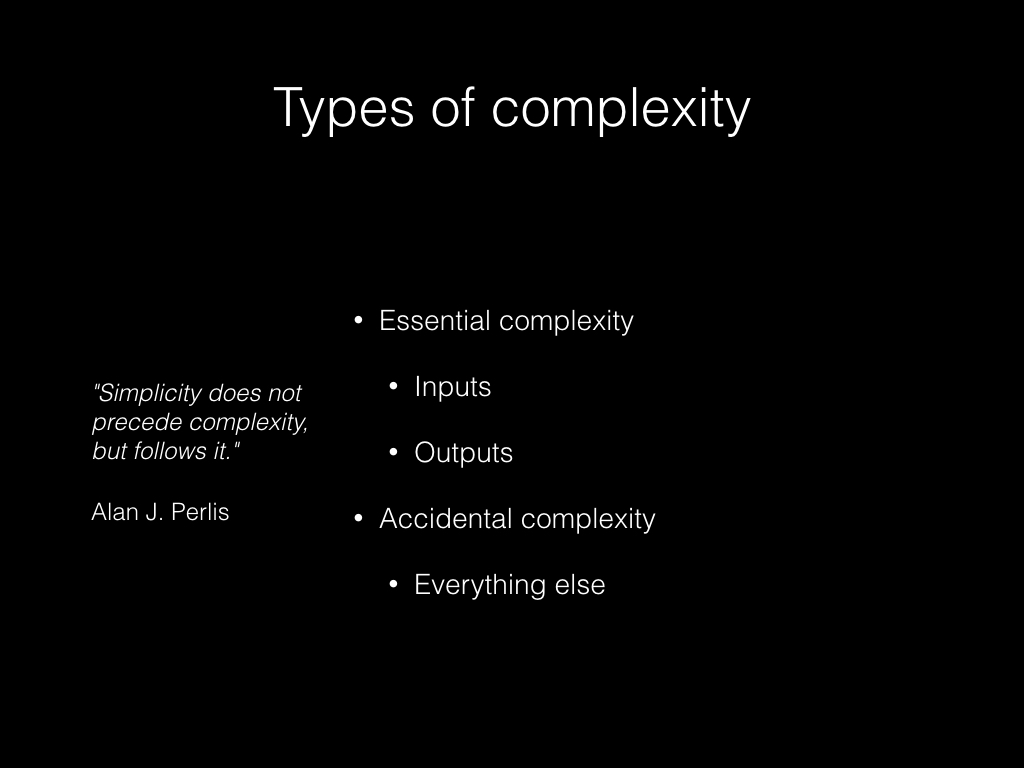 Slide: Types of complexity.